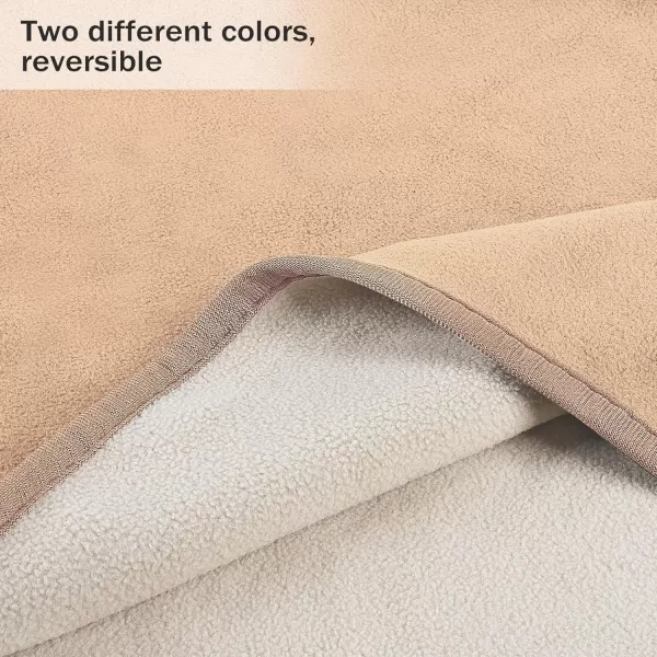 Catalonia Waterproof Bed Blanket for Intimacy Blankets for Couples Leakproof Waterproof Pad for Adults Squirt Blanket for Bed Washable King SizeCameltaupe