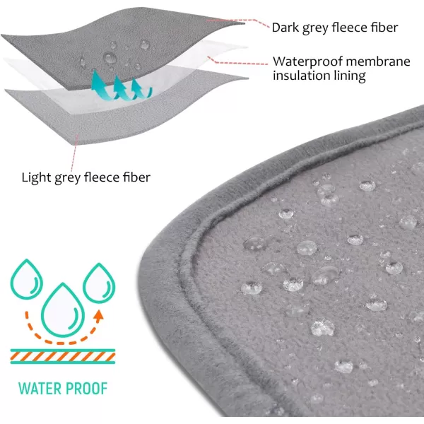 Catalonia Waterproof Bed Blanket for Intimacy Blankets for Couples Leakproof Waterproof Pad for Adults Squirt Blanket for Bed Washable King SizeLight GrayDark Gray