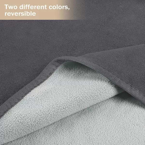 Catalonia Waterproof Bed Blanket for Intimacy Blankets for Couples Leakproof Waterproof Pad for Adults Squirt Blanket for Bed Washable King SizeLight GrayDark Gray