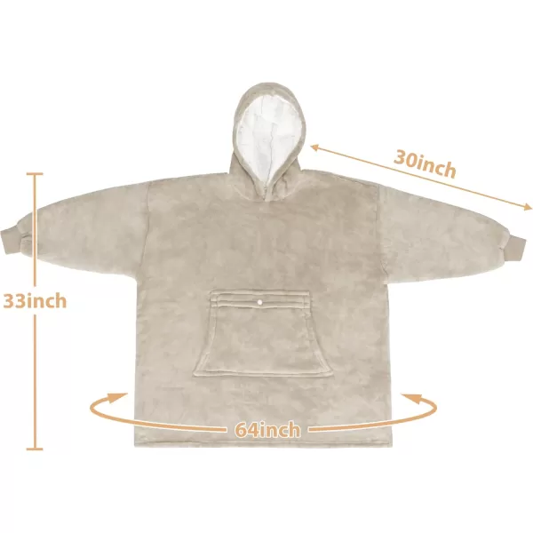 imageCatalonia Blanket Hoodie for Kids Oversized Wearable Sherpa Sweatshirt Pullover for Teens Youth Gift IdeaLatte