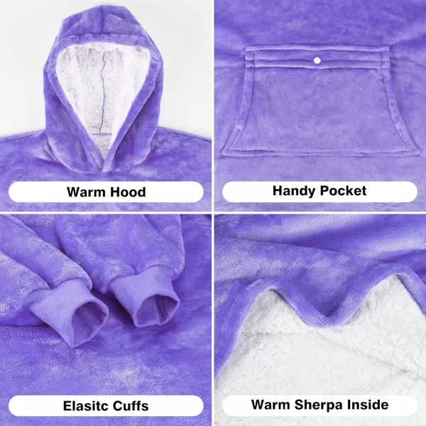 imageCatalonia Blanket Hoodie for Kids Oversized Wearable Sherpa Sweatshirt Pullover for Teens Youth Gift IdeaOmbre Grey