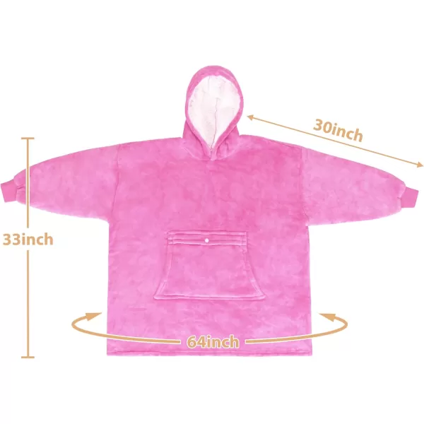 imageCatalonia Blanket Hoodie for Kids Oversized Wearable Sherpa Sweatshirt Pullover for Teens Youth Gift IdeaRose Pink