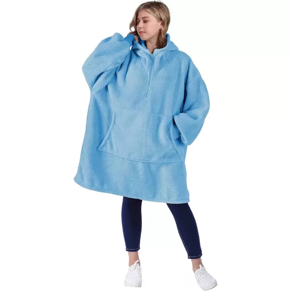 imageCatalonia Oversized Wearable Blanket Hoodie Sweatshirt with Zipper Giant Faux Shearling Pullover  Gift for Adults Women MenDove Grey  Faux Shearling