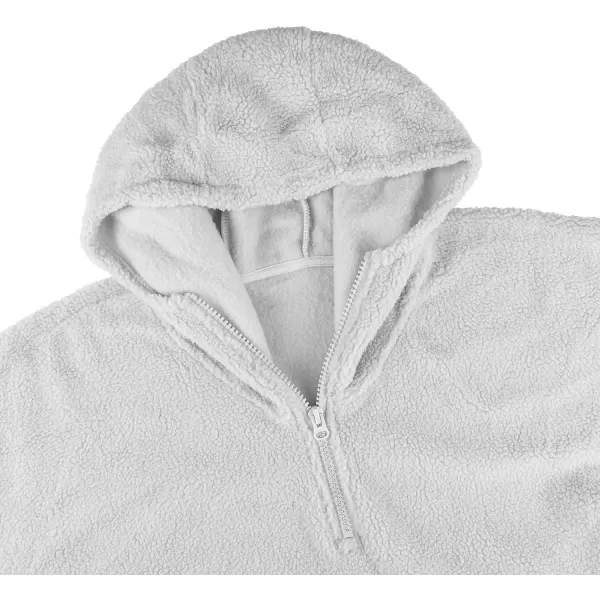 imageCatalonia Oversized Wearable Blanket Hoodie Sweatshirt with Zipper Giant Faux Shearling Pullover  Gift for Adults Women MenDove Grey  Faux Shearling