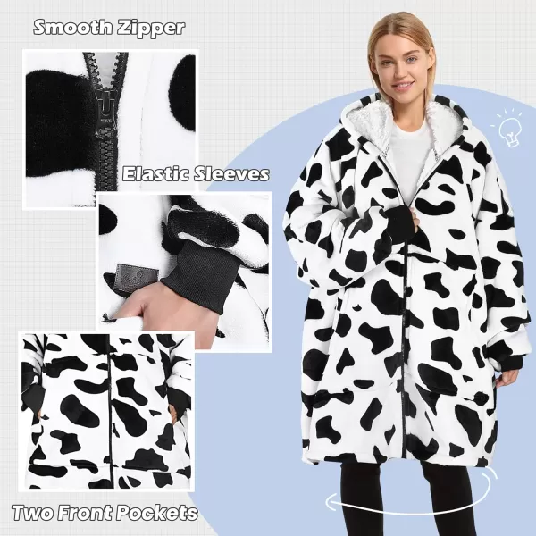 imageCatalonia Zip Up Blanket Hoodie Sweatshirt Oversized Sherpa Pullover Jacket Coat for Men Women Comfortable Gift for HerDalmatian