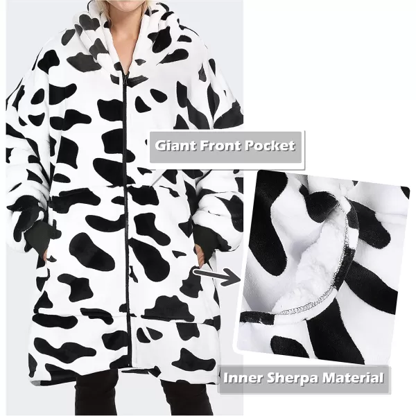 imageCatalonia Zip Up Blanket Hoodie Sweatshirt Oversized Sherpa Pullover Jacket Coat for Men Women Comfortable Gift for HerDalmatian