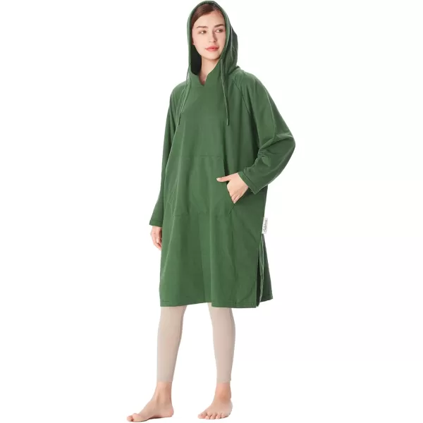 imageCatalonia Womens Hoodie Sweatshirt Dress Casual  Sleeves Pullover Sweater with Kangaroo Pocket One Size Green St Patrick GiftGreen