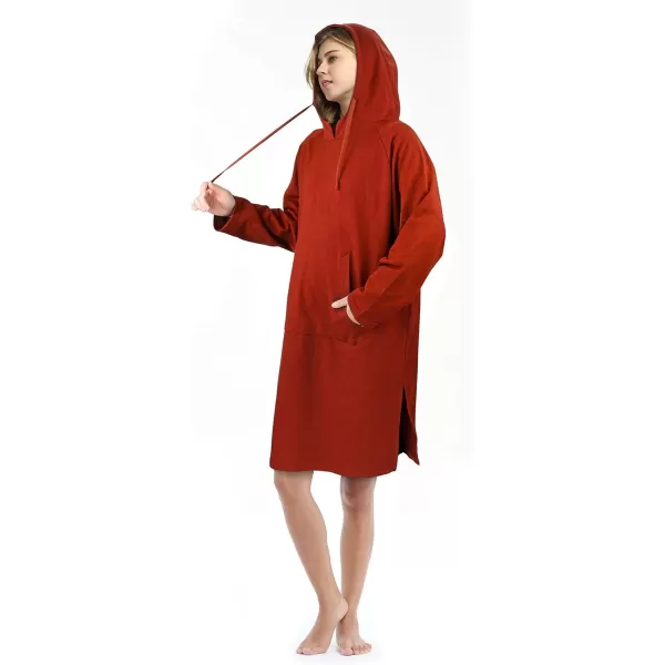 imageCatalonia Womens Hoodie Sweatshirt Dress Casual  Sleeves Pullover Sweater with Kangaroo Pocket One Size Green St Patrick GiftRed