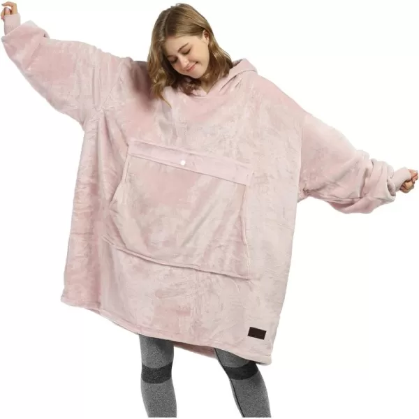 imageCatalonia Oversized Blanket Hoodie Sweatshirt Fleece Pullover with Large Front Pocket for Adults Men WomenPink  Fleece