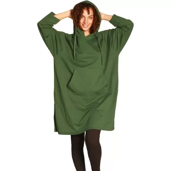 imageCatalonia Womens Hoodie Sweatshirt Dress Casual  Sleeves Pullover Sweater with Kangaroo Pocket One Size Green St Patrick GiftGreen