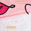 imageCatalonia Oversized Blanket Hoodie Sweatshirt Wearable Sherpa Lounging Pullover for Adults Women MenLove Art Pink