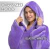imageCatalonia Oversized Blanket Hoodie Sweatshirt Wearable Sherpa Lounging Pullover for Adults Women MenPurpleExtra Long