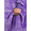 imageCatalonia Oversized Blanket Hoodie Sweatshirt Wearable Sherpa Lounging Pullover for Adults Women MenPurpleExtra Long