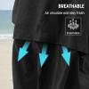 imageCatalonia Swim Parka for Men Women Oversized Waterproof Surf Coat Warm Sherpa Lined Swimmer JacketBlack