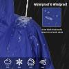 imageCatalonia Swim Parka for Men Women Oversized Waterproof Surf Coat Warm Sherpa Lined Swimmer JacketBlue