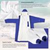imageCatalonia Swim Parka for Men Women Oversized Waterproof Surf Coat Warm Sherpa Lined Swimmer JacketBlue