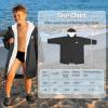 imageCatalonia Swim Parka with Hood Lightweight Youth Surf Swim Jacket Waterproof ampamp Warm Sherpa Lined Swim CoatBlack