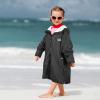 imageCatalonia Swim Parka with Hood Lightweight Youth Surf Swim Jacket Waterproof ampamp Warm Sherpa Lined Swim CoatBlack