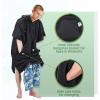 imageCatalonia Hooded Surf Poncho Changing Towel Robe with Pocket Quick Dry Swim Pool Towel for Adults Men Women Summer Beach Poncho Robe for Surfing Swimming Camping Army GreenBlack