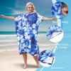 imageCatalonia Surf Poncho Changing Towel Robe  QuickDry Microfiber Hooded Beach Cover Up Summer Wetsuit Change RobePlum Blossom