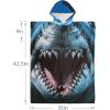 imageCatalonia Surf Poncho Changing Towel Robe  QuickDry Microfiber Hooded Beach Cover Up Summer Wetsuit Change RobeShark