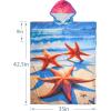 imageCatalonia Surf Poncho Changing Towel Robe  QuickDry Microfiber Hooded Beach Cover Up Summer Wetsuit Change RobeStarfish