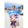imageCatalonia Surf Poncho Changing Towel Robe  QuickDry Microfiber Hooded Beach Cover Up Summer Wetsuit Change RobeStarfish