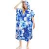 imageCatalonia Surf Poncho Changing Towel Robe  QuickDry Microfiber Hooded Beach Cover Up Summer Wetsuit Change RobePlum Blossom