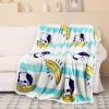 imageCatalonia Dog Print Sherpa Fleece Throw Blanket Soft Mink Plush Couch Blanket Fuzzy Fluffy Comfy Warm Throws Comfort Caring Gift 50x60 inches GreyBanana Dog White