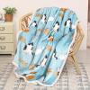 imageCatalonia Dog Print Sherpa Fleece Throw Blanket Soft Mink Plush Couch Blanket Fuzzy Fluffy Comfy Warm Throws Comfort Caring Gift 50x60 inches GreyCat Blue