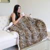 imageCatalonia Dog Print Sherpa Fleece Throw Blanket Soft Mink Plush Couch Blanket Fuzzy Fluffy Comfy Warm Throws Comfort Caring Gift 50x60 inches GreyCheetah