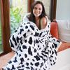 imageCatalonia Dog Print Sherpa Fleece Throw Blanket Soft Mink Plush Couch Blanket Fuzzy Fluffy Comfy Warm Throws Comfort Caring Gift 50x60 inches GreyDalmatian