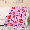 imageCatalonia Dog Print Sherpa Fleece Throw Blanket Soft Mink Plush Couch Blanket Fuzzy Fluffy Comfy Warm Throws Comfort Caring Gift 50x60 inches GreyKiss Hot Pink