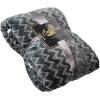imageCatalonia Navy Blue Sherpa Throws Blanket Super Soft Comfy Fluffy Fuzzy Fleece Plush Blanket for Sofa Couch Bed Reversible All Season for Senior AdultsChevron Charcoal