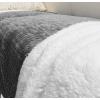 imageCatalonia Navy Blue Sherpa Throws Blanket Super Soft Comfy Fluffy Fuzzy Fleece Plush Blanket for Sofa Couch Bed Reversible All Season for Senior AdultsGrey