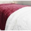imageCatalonia Navy Blue Sherpa Throws Blanket Super Soft Comfy Fluffy Fuzzy Fleece Plush Blanket for Sofa Couch Bed Reversible All Season for Senior AdultsWine