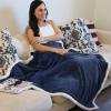 imageCatalonia Navy Blue Sherpa Throws Blanket Super Soft Comfy Fluffy Fuzzy Fleece Plush Blanket for Sofa Couch Bed Reversible All Season for Senior AdultsDark Blue