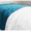 imageCatalonia Navy Blue Sherpa Throws Blanket Super Soft Comfy Fluffy Fuzzy Fleece Plush Blanket for Sofa Couch Bed Reversible All Season for Senior AdultsBlue