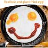 imageCatalonia Pepperoni Pizza Party Blanket Funny Pizza Gift Halloween Throw Blanket Quirk Gifts for Adults Food Wrap Blanket for Kids Girls 59 inch Single LayerFried Egg Bacon