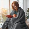 imageCatalonia Sherpa Throw Blanket Fuzzy Snuggle Blanket for Camping Traveling Couch Bed Super Soft Light Weight Reversible All Season Use Valentines Day Gift 50x60 inchesCharcoal