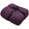 imageCatalonia Sherpa Throw Blanket Fuzzy Snuggle Blanket for Camping Traveling Couch Bed Super Soft Light Weight Reversible All Season Use Valentines Day Gift 50x60 inchesPurple
