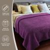 imageCatalonia Sherpa Throw Blanket Fuzzy Snuggle Blanket for Camping Traveling Couch Bed Super Soft Light Weight Reversible All Season Use Valentines Day Gift 50x60 inchesViolet