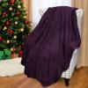 imageCatalonia Sherpa Throw Blanket Fuzzy Snuggle Blanket for Camping Traveling Couch Bed Super Soft Light Weight Reversible All Season Use Valentines Day Gift 50x60 inchesPurple