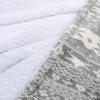 imageRed Sherpa Throw Blanket Super Soft Warm Fuzzy Comfy Snowflake Blankets Reversible Fluffy Throws Holiday Theme Blanket 50X60 inchesGray