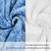 imageRed Sherpa Throw Blanket Super Soft Warm Fuzzy Comfy Snowflake Blankets Reversible Fluffy Throws Holiday Theme Blanket 50X60 inchesMelange Blue
