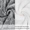 imageRed Sherpa Throw Blanket Super Soft Warm Fuzzy Comfy Snowflake Blankets Reversible Fluffy Throws Holiday Theme Blanket 50X60 inchesMelange Dark Grey