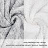 imageRed Sherpa Throw Blanket Super Soft Warm Fuzzy Comfy Snowflake Blankets Reversible Fluffy Throws Holiday Theme Blanket 50X60 inchesMelange Grey