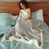 imageRed Sherpa Throw Blanket Super Soft Warm Fuzzy Comfy Snowflake Blankets Reversible Fluffy Throws Holiday Theme Blanket 50X60 inchesMelange Grey