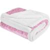 imageRed Sherpa Throw Blanket Super Soft Warm Fuzzy Comfy Snowflake Blankets Reversible Fluffy Throws Holiday Theme Blanket 50X60 inchesMelange Wine