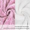 imageRed Sherpa Throw Blanket Super Soft Warm Fuzzy Comfy Snowflake Blankets Reversible Fluffy Throws Holiday Theme Blanket 50X60 inchesMelange Wine